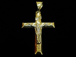 Златен кръст, 2.68гр. ,Карнобат