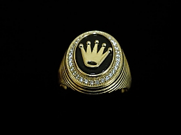 Златен мъжки пръстен, 7.36гр. ,Карнобат