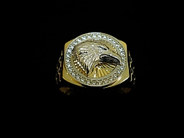 Златен мъжки пръстен, 7.33гр. ,Карнобат