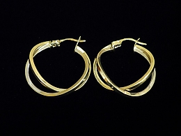 Златни обеци, 2.29гр. ,Карнобат