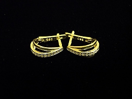 Златни обеци, 2.23гр. ,Айтос