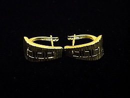 Златни обеци, 1.64гр. ,Карнобат