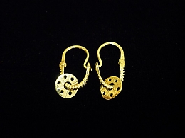 Златни обеци, 1.2гр. ,Бургас