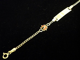 Златна детска гривна, 2.11гр. ,Айтос