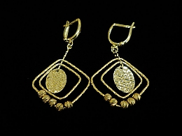 Златни обеци, 3.78гр. ,Айтос