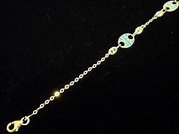 Златна синджирна гривна, 1.92гр. ,Айтос