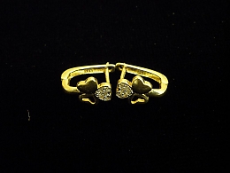 Златни обеци, 1.8гр. ,Бургас