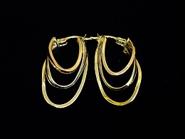 Златни обеци, 3.03гр. ,Бургас