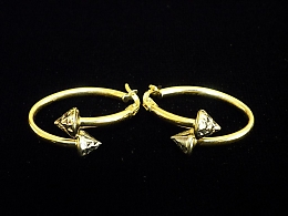 Златни обеци, 3.34гр. ,Бургас