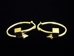 Златни обеци, 3.3гр. ,Айтос