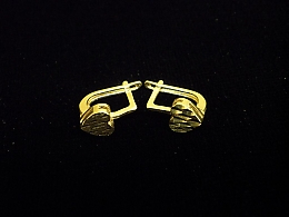 Златни детски обеци, 1.28гр. ,Бургас