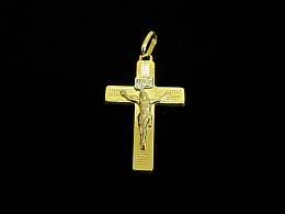 Златен кръст, 0.84гр. ,Бургас