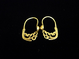 Златни обеци, 1.71гр. ,Бургас