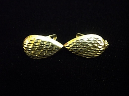 Златни обеци, 1.74гр. ,Бургас
