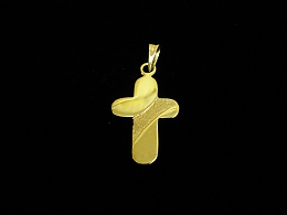 Златен кръст, 1.28гр. ,Бургас