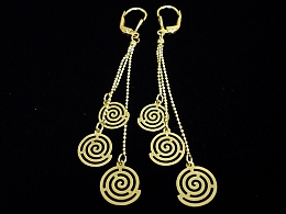 Златни обеци, 3.42гр. ,Карнобат