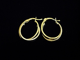 Златни обеци, 1.7гр. ,Карнобат