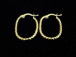 Златни обеци, 1.69гр. ,Бургас