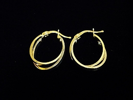 Златни обеци, 1.66гр. ,Бургас
