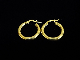 Златни обеци, 1.78гр. ,Карнобат