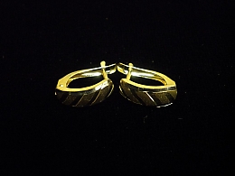 Златни обеци, 1.37гр. ,Бургас