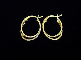 Златни обеци, 1.86гр. ,Бургас