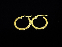 Златни обеци, 1.4гр. ,Карнобат