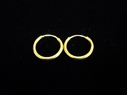 Златни обеци, 1.15гр. ,Карнобат