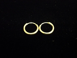 Златни обеци, 0.75гр. ,Бургас