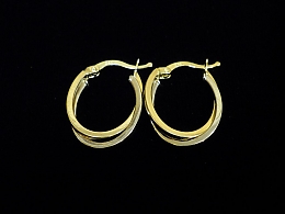 Златни обеци, 1.86гр. ,Бургас