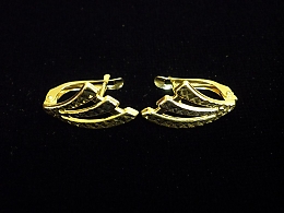 Златни обеци, 1.57гр. ,Карнобат