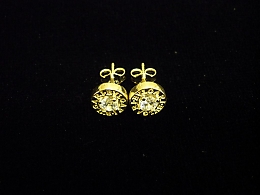 Златни обеци, 1.6гр. ,Бургас