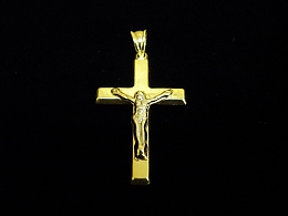 Златен кръст, 1.39гр. ,Бургас