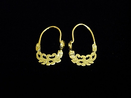 Златни обеци, 1.58гр. ,Бургас