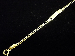 Златна детска гривна, 1.34гр. ,Бургас