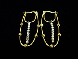 Златни обеци, 3.31гр. ,Бургас