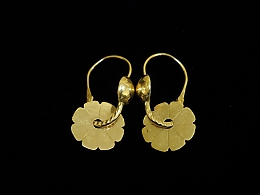 Златни обеци, 1.78гр. ,Бургас