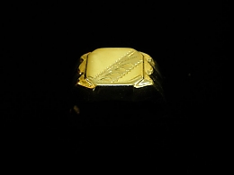 Златен мъжки пръстен, 3.12гр. ,Бургас