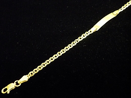 Златна детска гривна, 1.71гр. ,Бургас