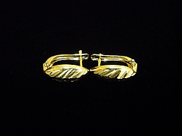 Златни обеци, 1.44гр. ,Бургас