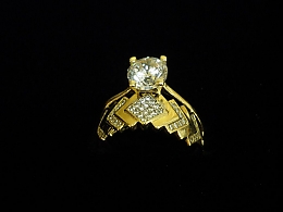 Златен дамски пръстен, 2.93гр. ,Бургас