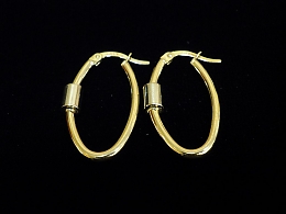 Златни обеци, 1.79гр. ,Бургас