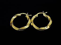 Златни обеци, 2.2гр. ,Бургас