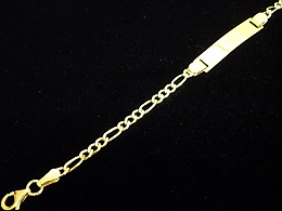 Златна детска гривна, 2.92гр. ,Бургас