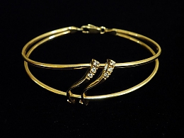 Златна твърда гривна, 8.32гр. ,Ямбол