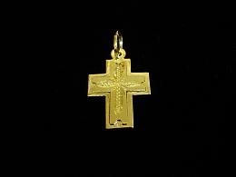 Златен кръст, 1.34гр. ,Пловдив