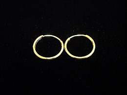 Златни обеци, 0.91гр. ,Ямбол