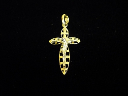 Златен кръст, 1.32гр. ,Пловдив