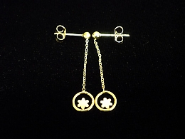 Златни обеци, 1.25гр. ,Ямбол