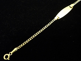 Златна детска гривна, 1.16гр. ,Ямбол